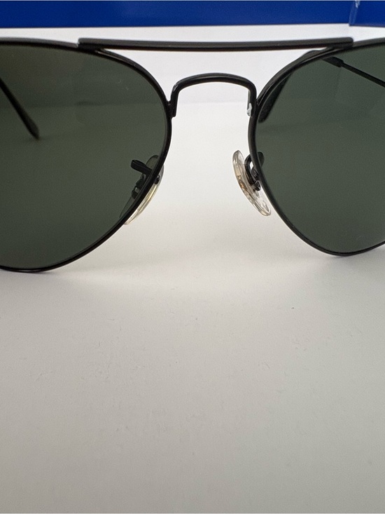 Ray-Ban Black Frame Dark Green Lens Aviator Sunglasses main image 6